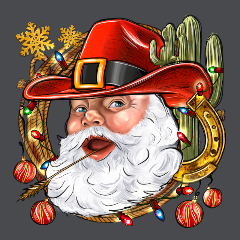 Cowboy Santa Zipper Hoodie by NancyCooperArtShop | Teevron