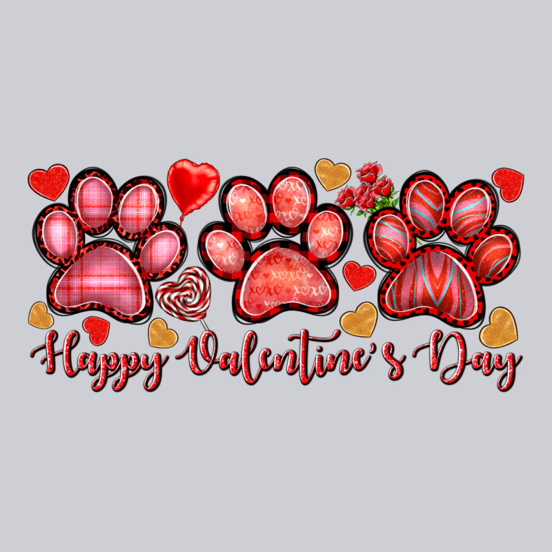 Happy Valentines Day Paws Heavyweight Sweatshirt by NancyCooperArtShop | Teevron