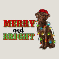 Merry And Bright Labrador Heavy Core Tee | Teevron