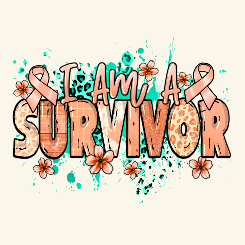 I Am A Survivor Peach Ribbon Premium Hoodie by NancyCooperArtShop | Teevron