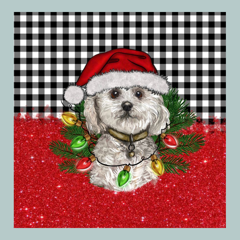 Christmas Bichon Frise Dog Heavy Core Tee by BarkalooDesign | Teevron