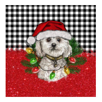 Christmas Bichon frise dog | Teevron