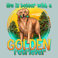 Life Is Better With A Golden Retriever Heavy Core Tee | Teevron