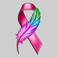 Breast Cancer Ribbon With Feather Premium Tee | Teevron