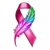 Breast Cancer Ribbon with Feather | Teevron