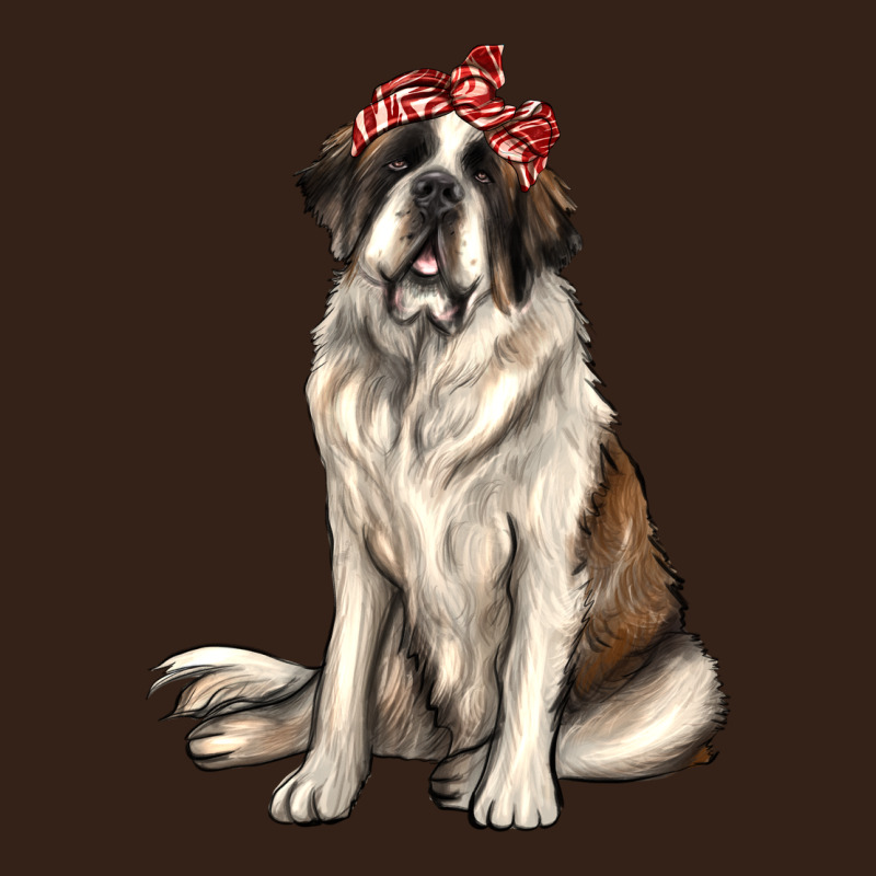 St Bernard With Bandanna Heavy Core Tee by texasbilliewilder | Teevron