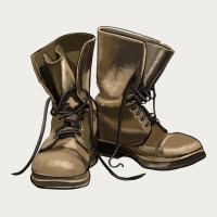 Soldier Veteran Boots Zipper Hoodie | Teevron