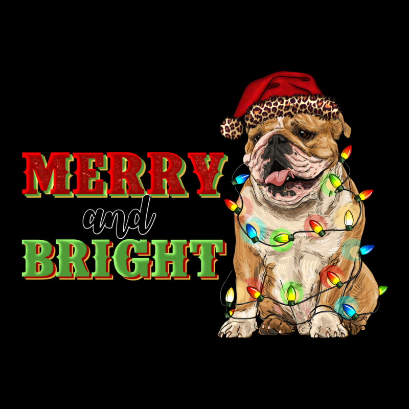 Merry And Bright English Bulldog Heavy Core Tee by RanaPortraitStore | Teevron