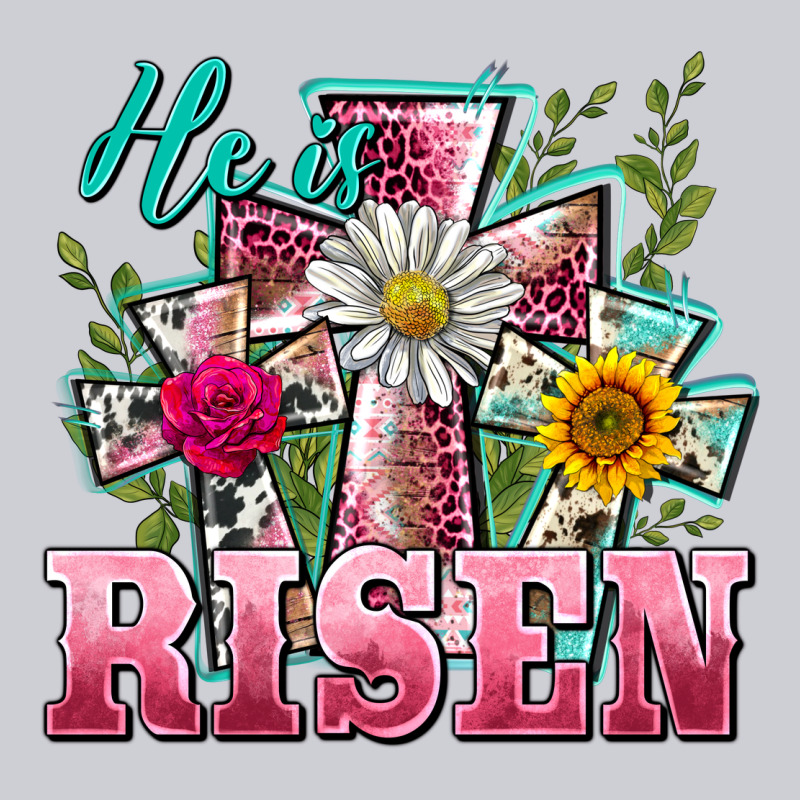 He Is Risen Cross Easter Heavyweight Sweatshirt by BarkalooDesign | Teevron
