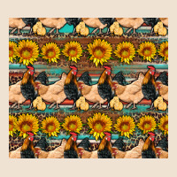 Seamless Poultry Farm Sunflowers Chicken Coop Tumbler Urban Heavy Tee | Teevron