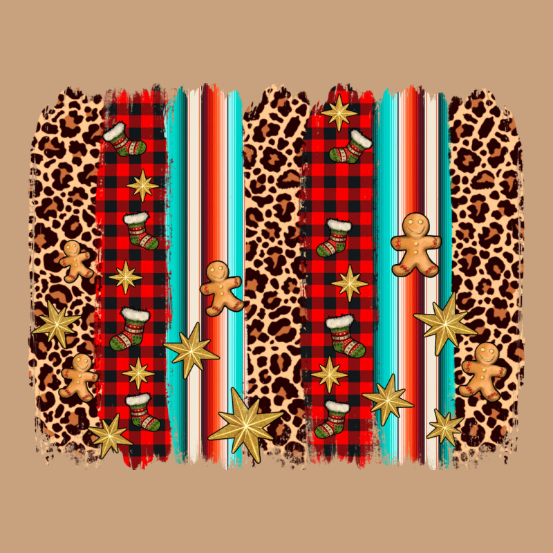 Christmas Socks Cookie Leopard Brushstroke Vintage Tee by AdoDesignShop | Teevron