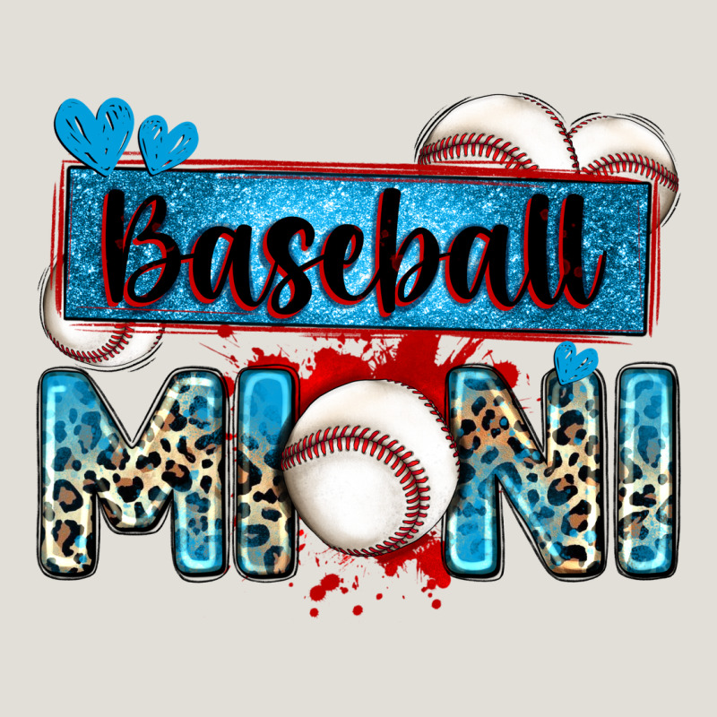 Baseball Mini With Leopard Heavy Core Tee by Zillion Design Studio | Teevron