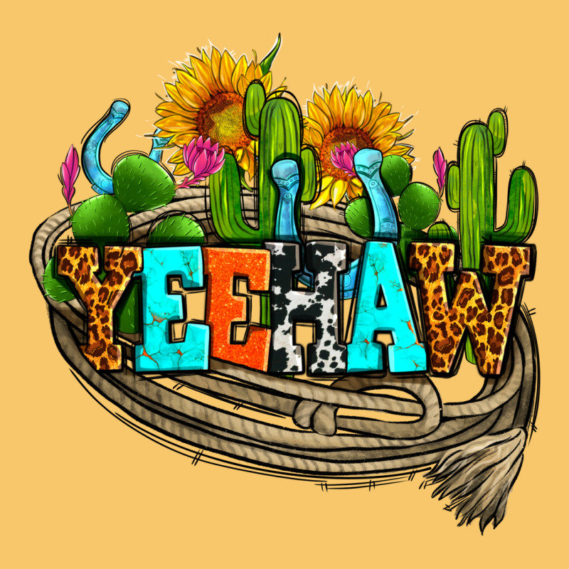 Yeehaw And Cactus With Horseshoe Vintage Hoodie by AdoDesignShop | Teevron