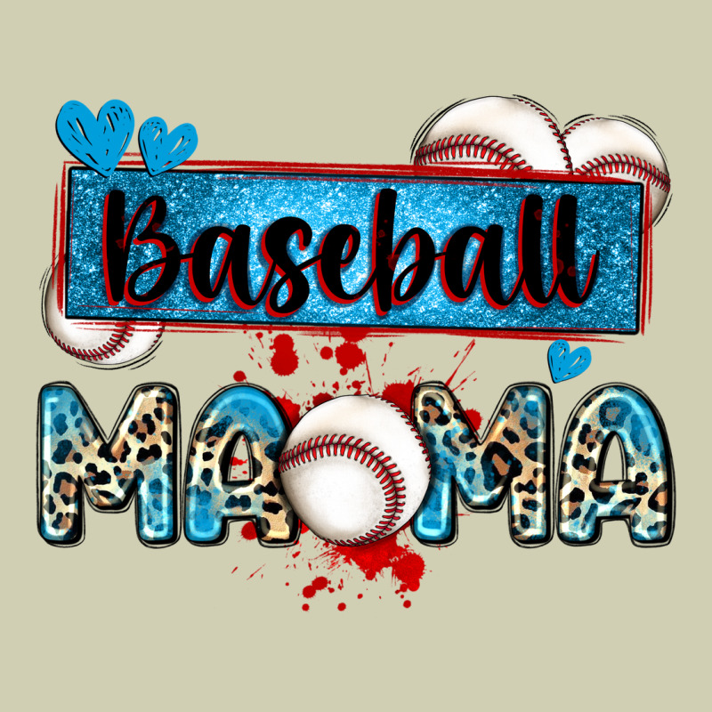 Baseball Mama With Leopard Heavy Core Tee by Zillion Design Studio | Teevron
