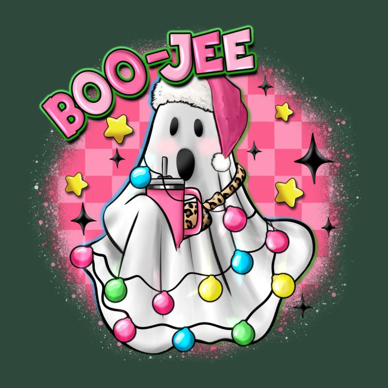 Boo Jee Pink Christmas Ghost Zipper Hoodie by MaliasSmallBusiness | Teevron
