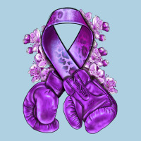 Purple Ribbon With Boxing Gloves Premium Hoodie | Teevron