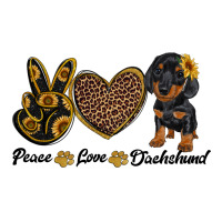 peace love dachshund | Teevron