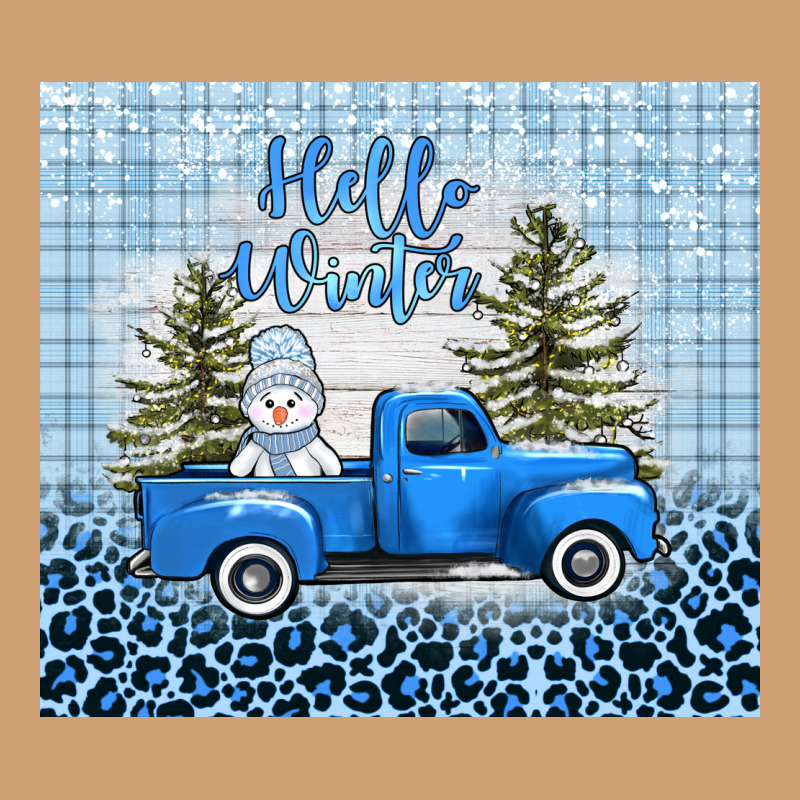 Hello Winter Snowman Truck Vintage Tee by AdoDesignShop | Teevron