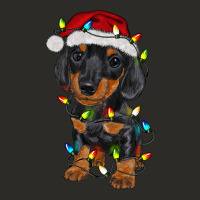 Dachshund Puppy Christmas Lights Heavy Core Tee | Teevron