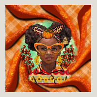 Fall African Girl Heavy Core Tee | Teevron