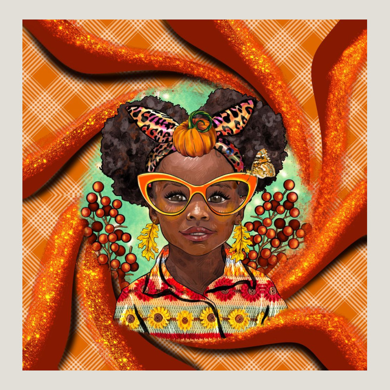 Fall African Girl Heavy Core Tee by BarkalooDesign | Teevron