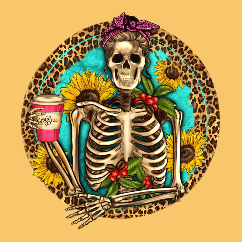 Western Skeleton Coffee Sunflowers Vintage Hoodie by Artiststas | Teevron