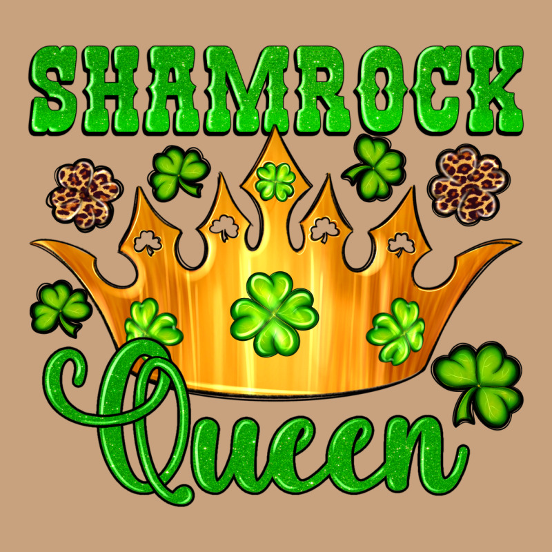 Shamrock Queen Crown Leopard Glitter Vintage Tee by Artiststas | Teevron