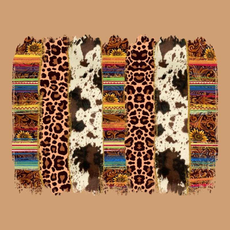 Serape Sunflower Cowhide Leopard Brushstroke Vintage Tee by AdoDesignShop | Teevron