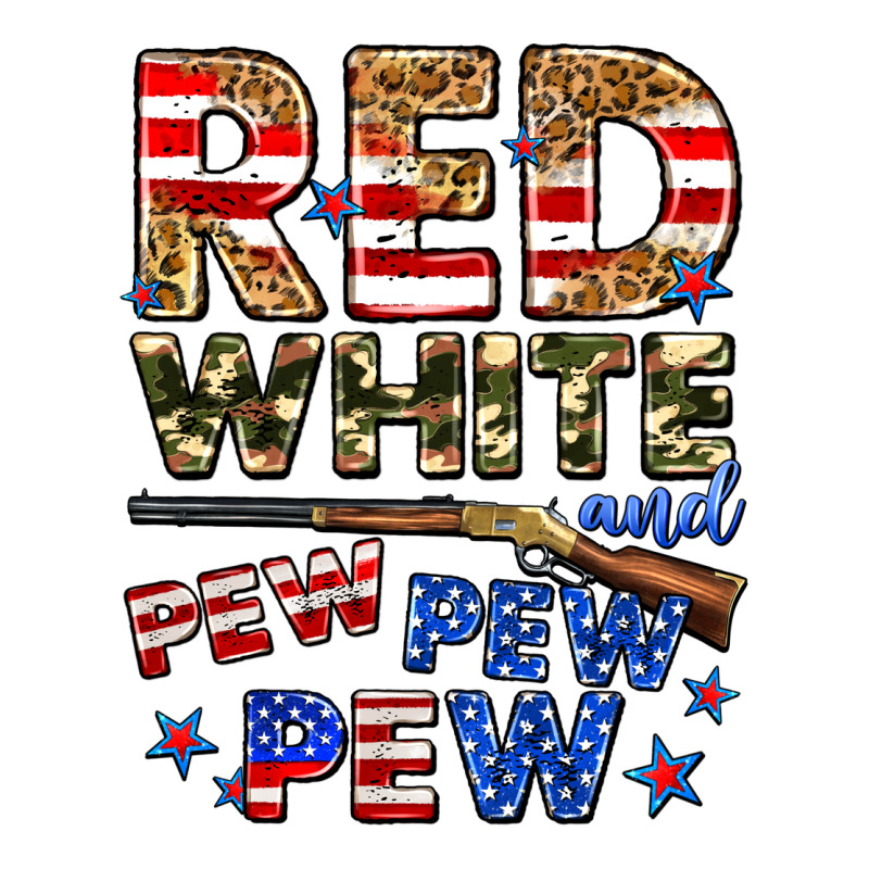 Red White And Pew Pew Pew Premium Tee by Zillion Design Studio | Teevron