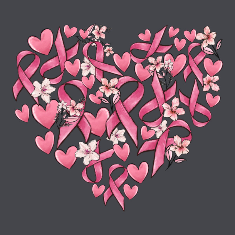Breast Cancer Awareness Heart Long Sleeve Tee by MaliasSmallBusiness | Teevron