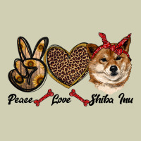 Peace Love Shiba Inu Heavy Core Tee | Teevron