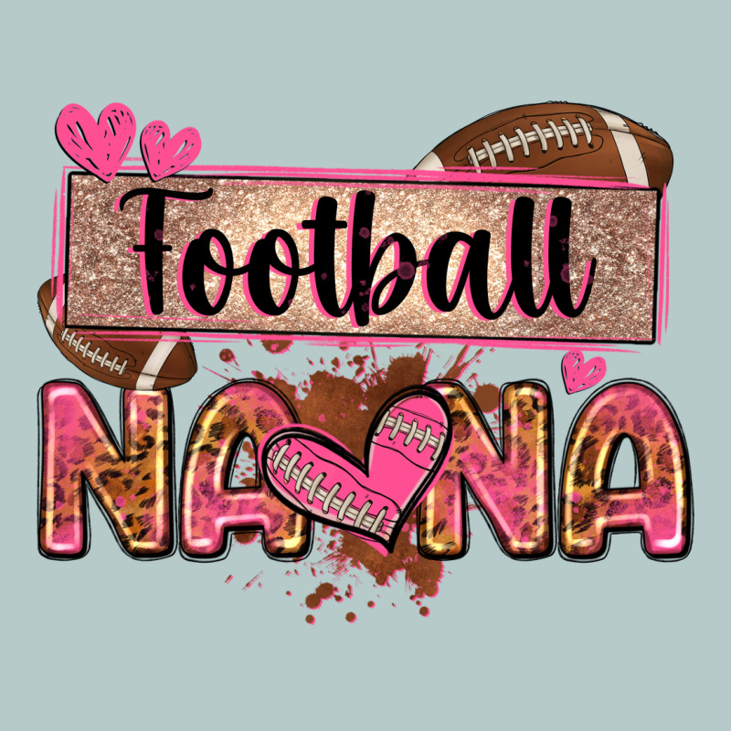 Football Nana With Leopard Heavy Core Tee by Zillion Design Studio | Teevron