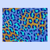 Leopard Background Turquoise And Gold 3200x2400 Urban Heavy Tee | Teevron