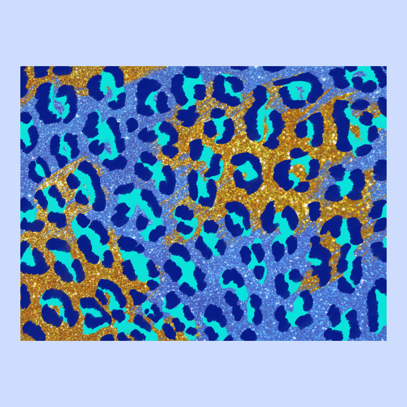 Leopard Background Turquoise And Gold 3200x2400 Urban Heavy Tee by AdoDesignShop | Teevron