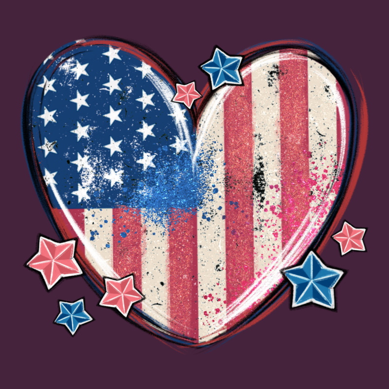 Usa Heart Long Sleeve Tee by MaliasSmallBusiness | Teevron
