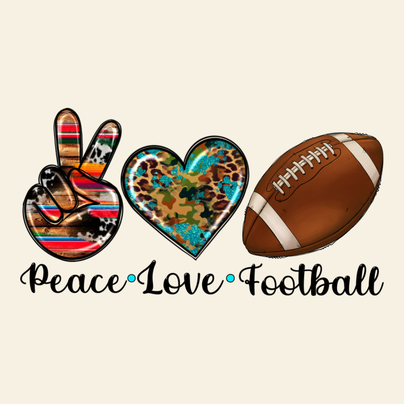 Peace Love Football Vintage Tee by Artiststas | Teevron