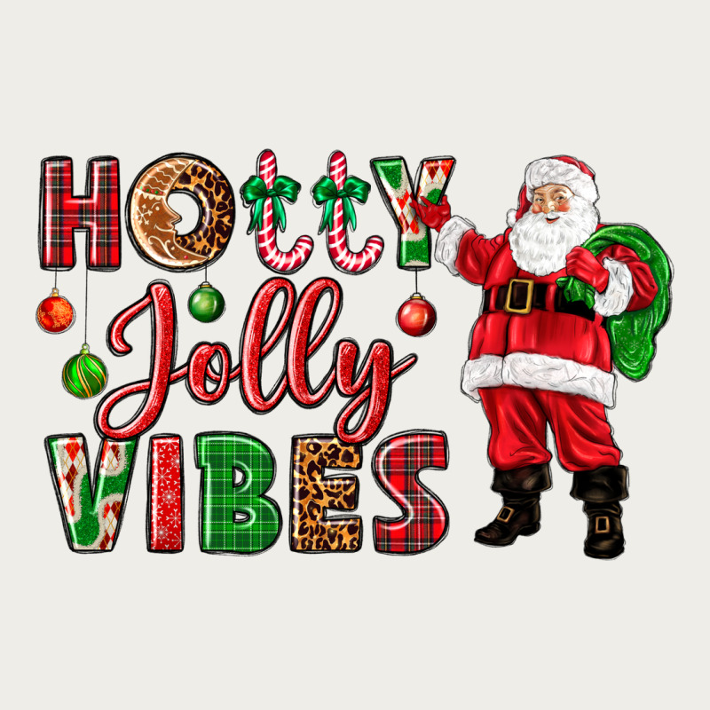 Holly Jolly Vibes Christmas With Santa Zipper Hoodie by NancyCooperArtShop | Teevron