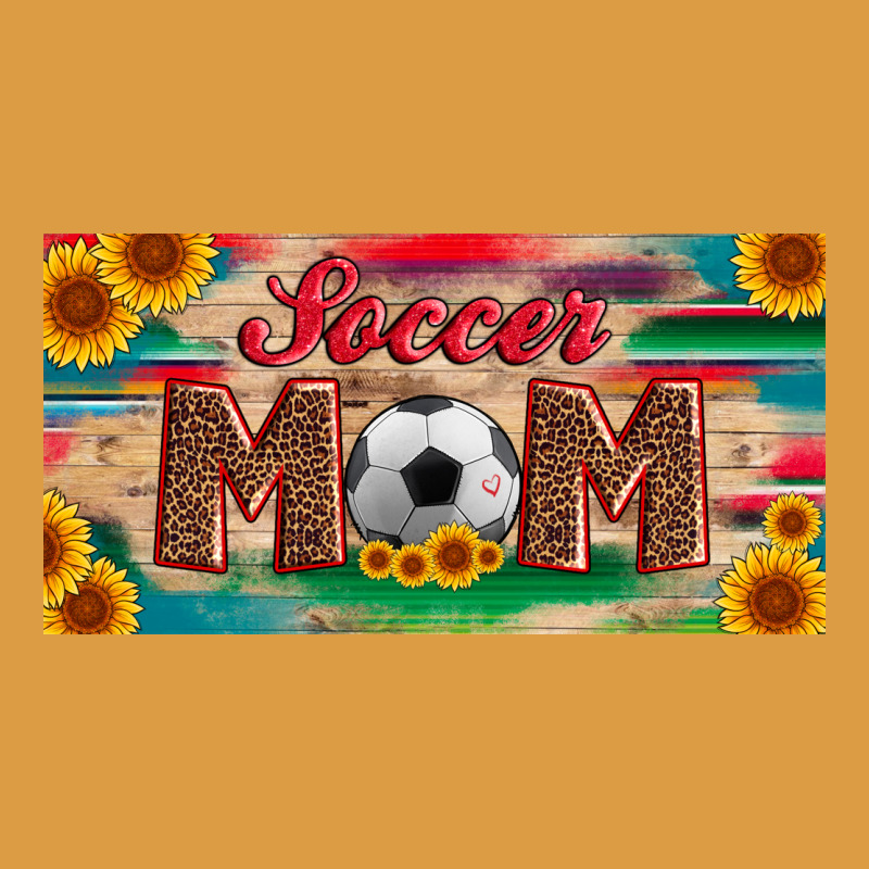 Soccer Mom With Ball And Sunflower And Serape Licanse Plate Urban Heavy Tee by Artiststas | Teevron