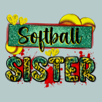 Softball Sister With Leopard Heavy Core Tee | Teevron