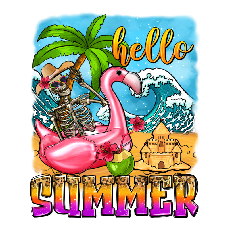 Hello Summer Skeleton Premium Tee by Zillion Design Studio | Teevron