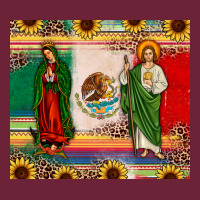 Mexico Flag Our Lady Of Guadalupe San Judas Sunflower Long Sleeve Tee | Teevron