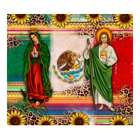mexico flag our lady of guadalupe san judas sunflower | Teevron