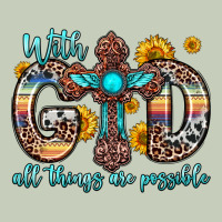 With God All Things Are Possible Cross Ladies Tee | Teevron