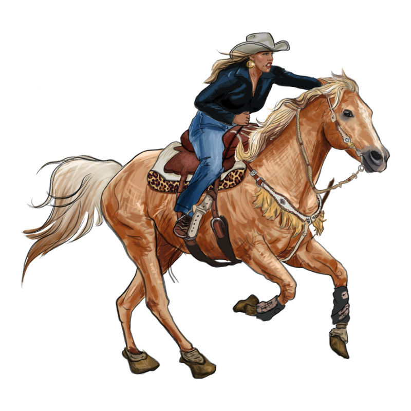 Horse Body With Cowgirl Premium Tee by RanaPortraitStore | Teevron