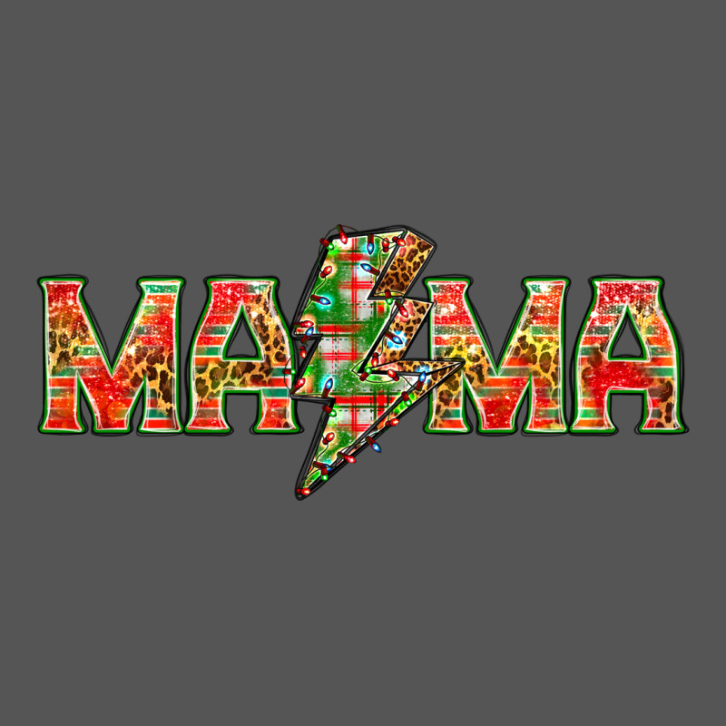 Mama Christmas Lightning Bolt Zipper Hoodie by NancyCooperArtShop | Teevron