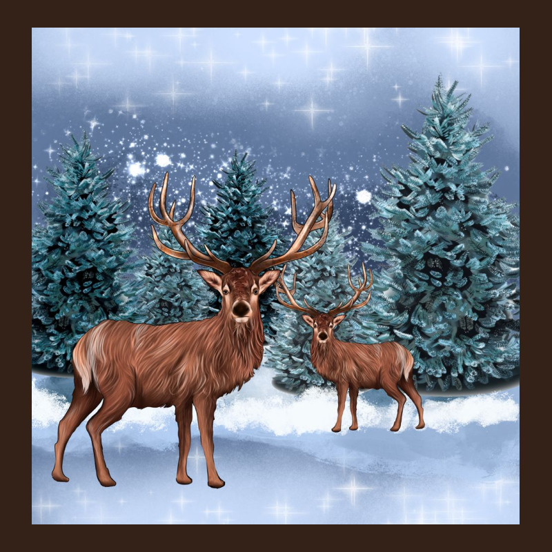 Winter Deer Heavy Core Tee by BarkalooDesign | Teevron
