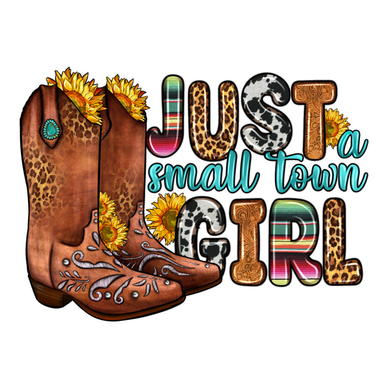 Just A Small Town Girl Ladies Tee by Zillion Design Studio | Teevron