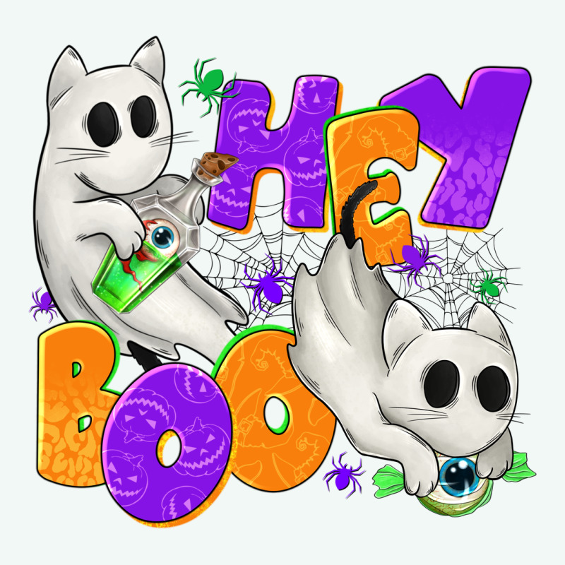 Hey Boo With Ghost Cats Premium Hoodie by texasbilliewilder | Teevron