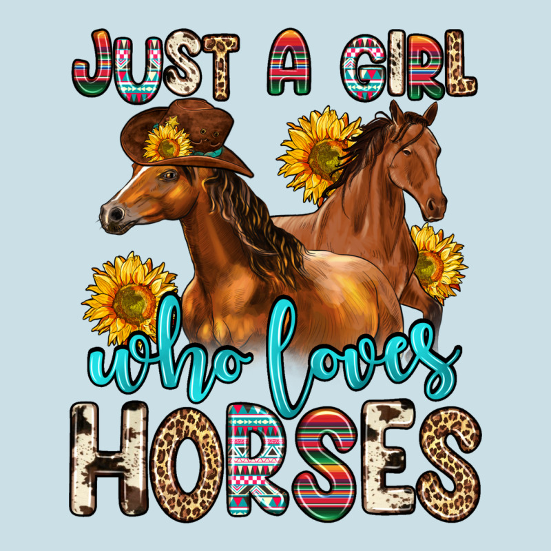 Just A Girl Who Loves Horses Ladies Tee by Zillion Design Studio | Teevron