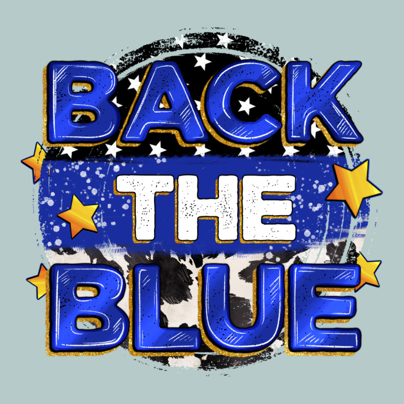 Back The Blue Heavy Core Tee by Zillion Design Studio | Teevron
